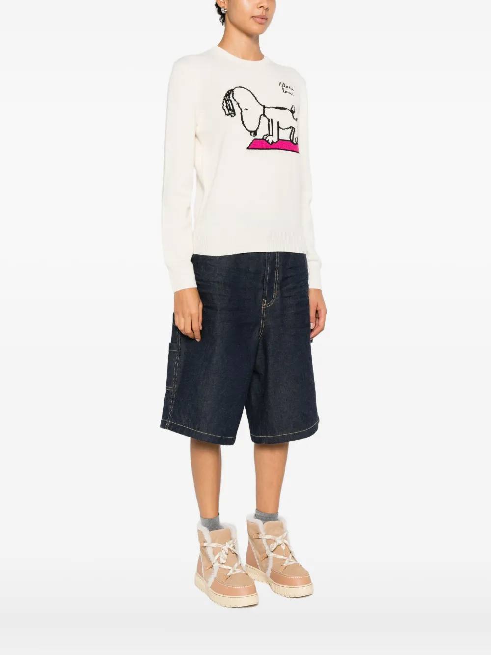 Mc2 Saint Barth Round-neck Sweater In Orange