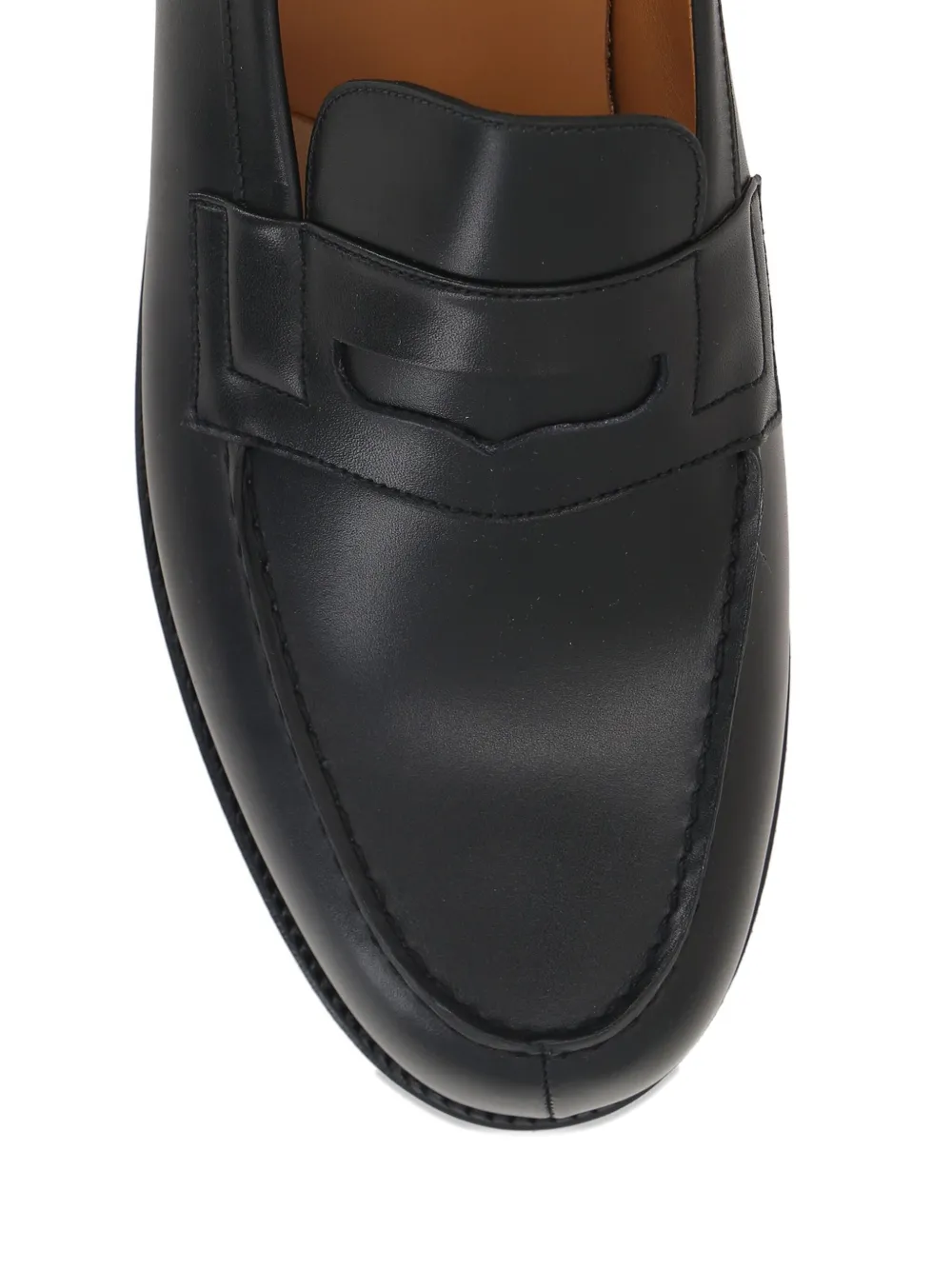 Jm Weston Leather Loafers In Black