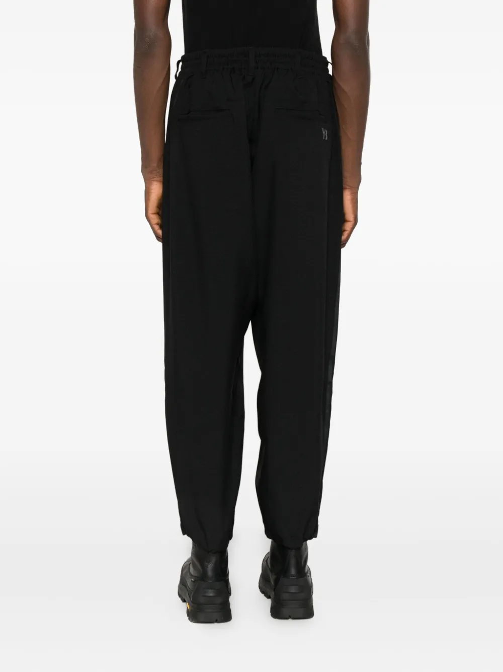 Y-3 Relaxed Fit Black Pants In Black