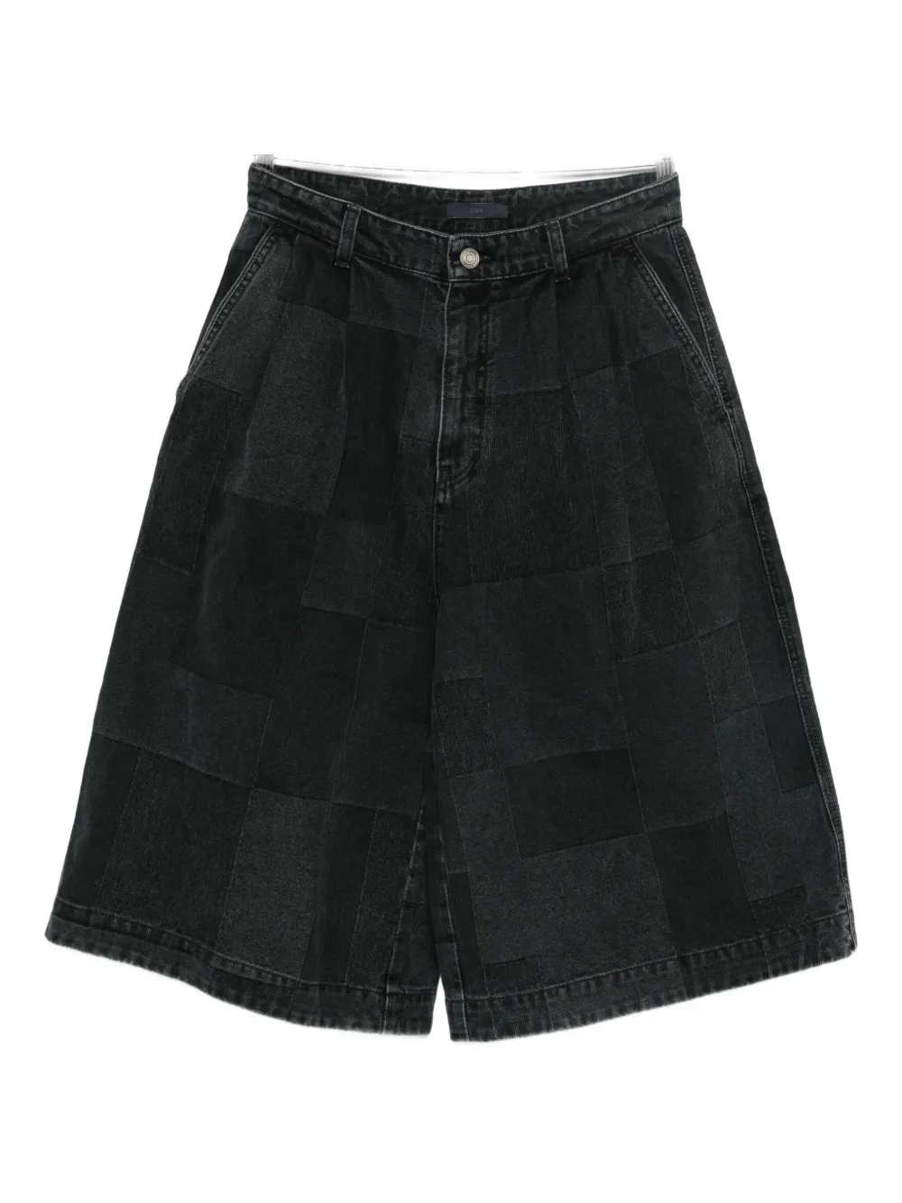 Juun.J patchwork bermuda shorts | negro | Image 1