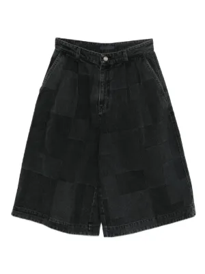Juun.J アシッドウォッシュ デニムショーツ | ブラック | FARFETCH JP