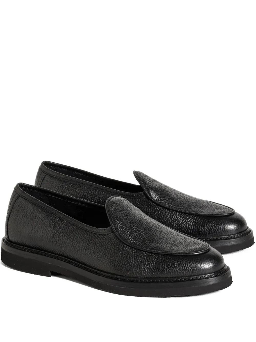 Soloviere grained Alexis loafers | Black | Image 1