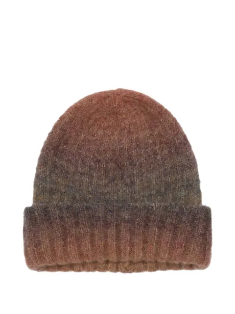 Palmes ribbed beanie hat