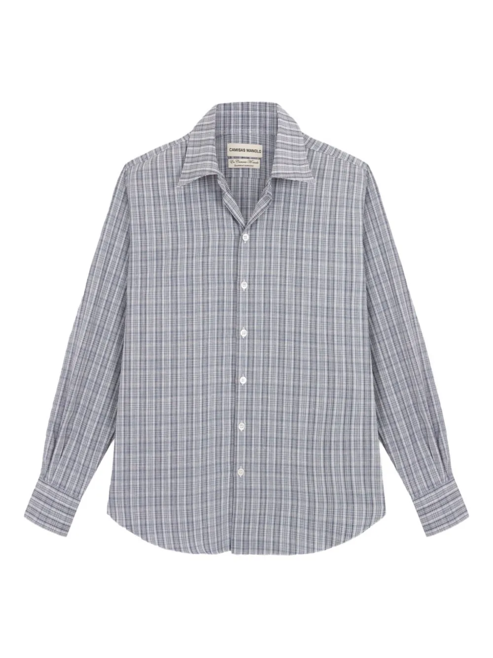 Camisas Manolo Check-pattern Shirt In White