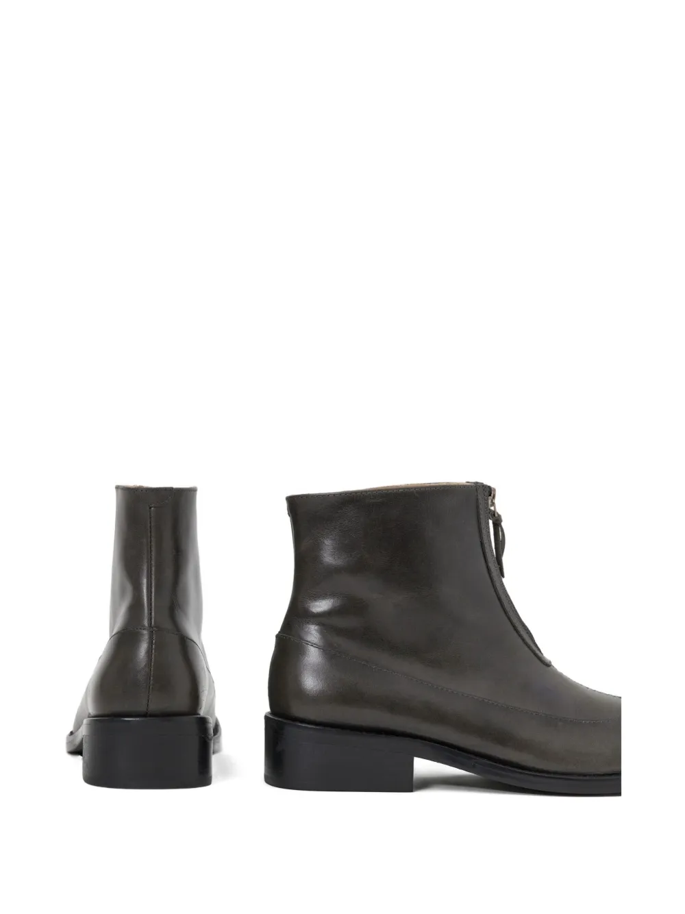 Paracia Cove leren laarzen Grijs