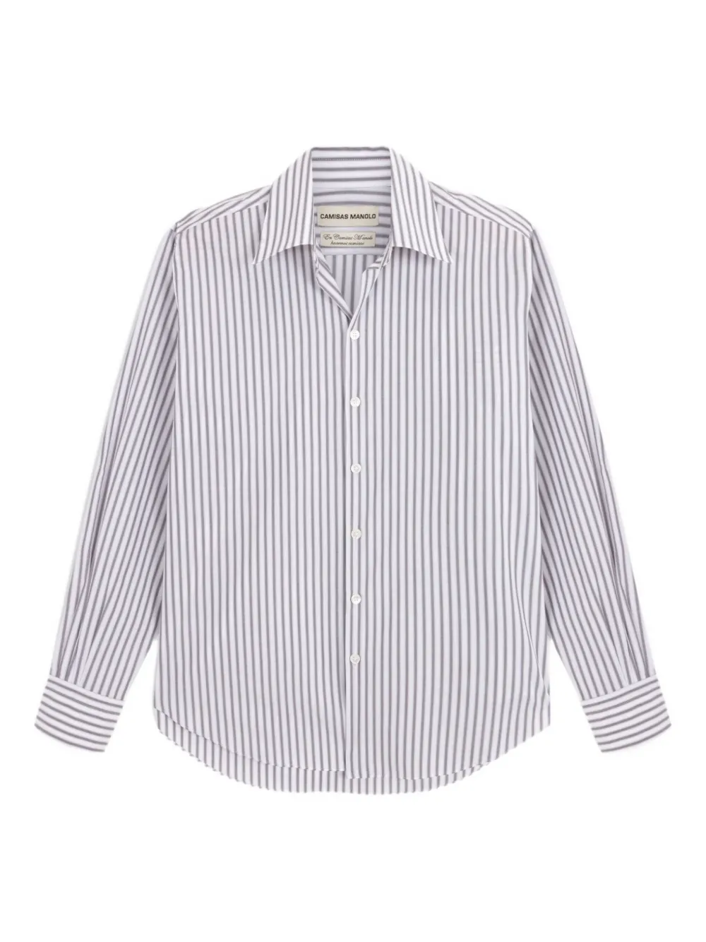 Camisas Manolo Striped Shirt In Gray