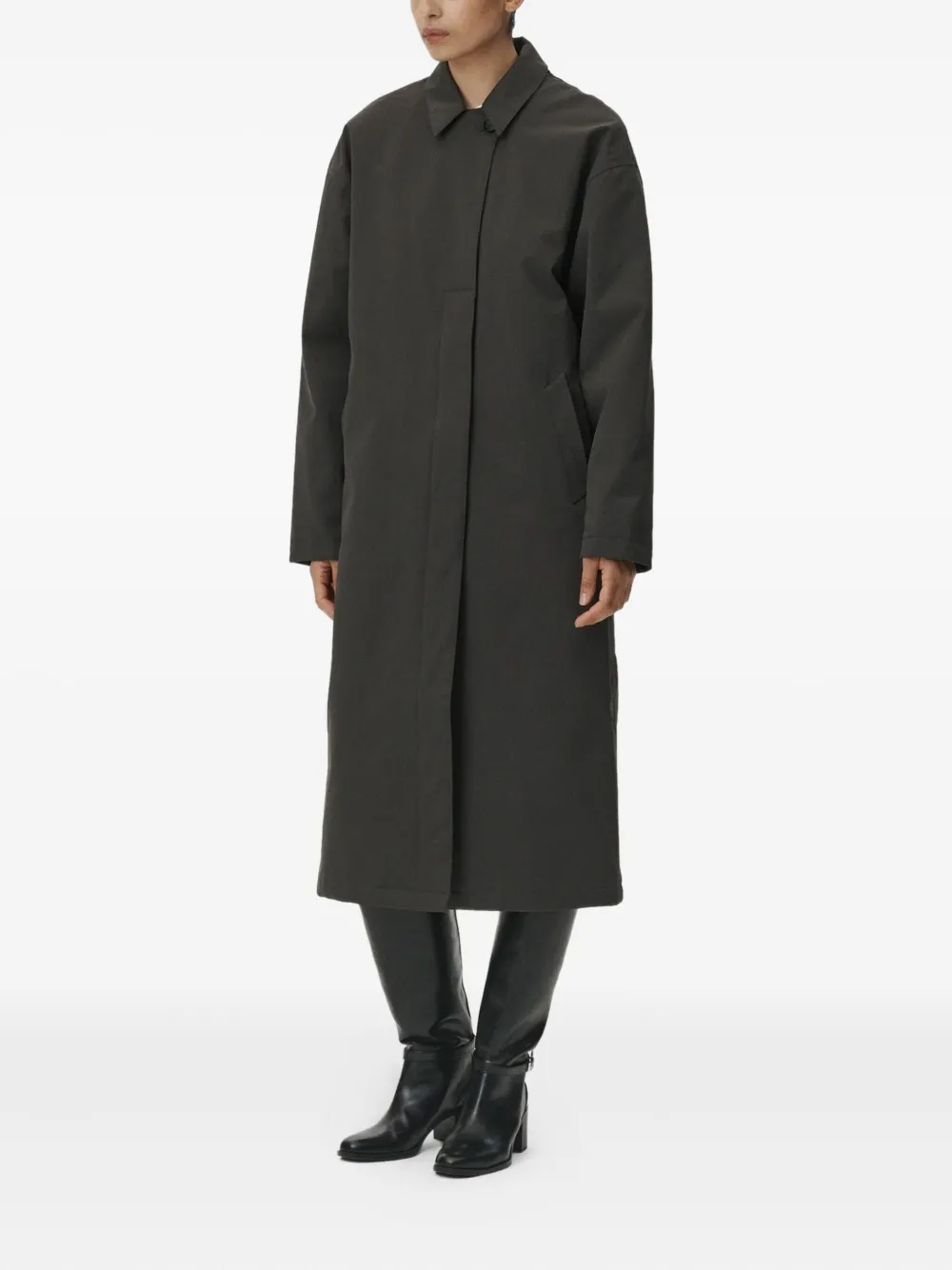 Welter Shelter Janice B Single-breasted Coat In Brown