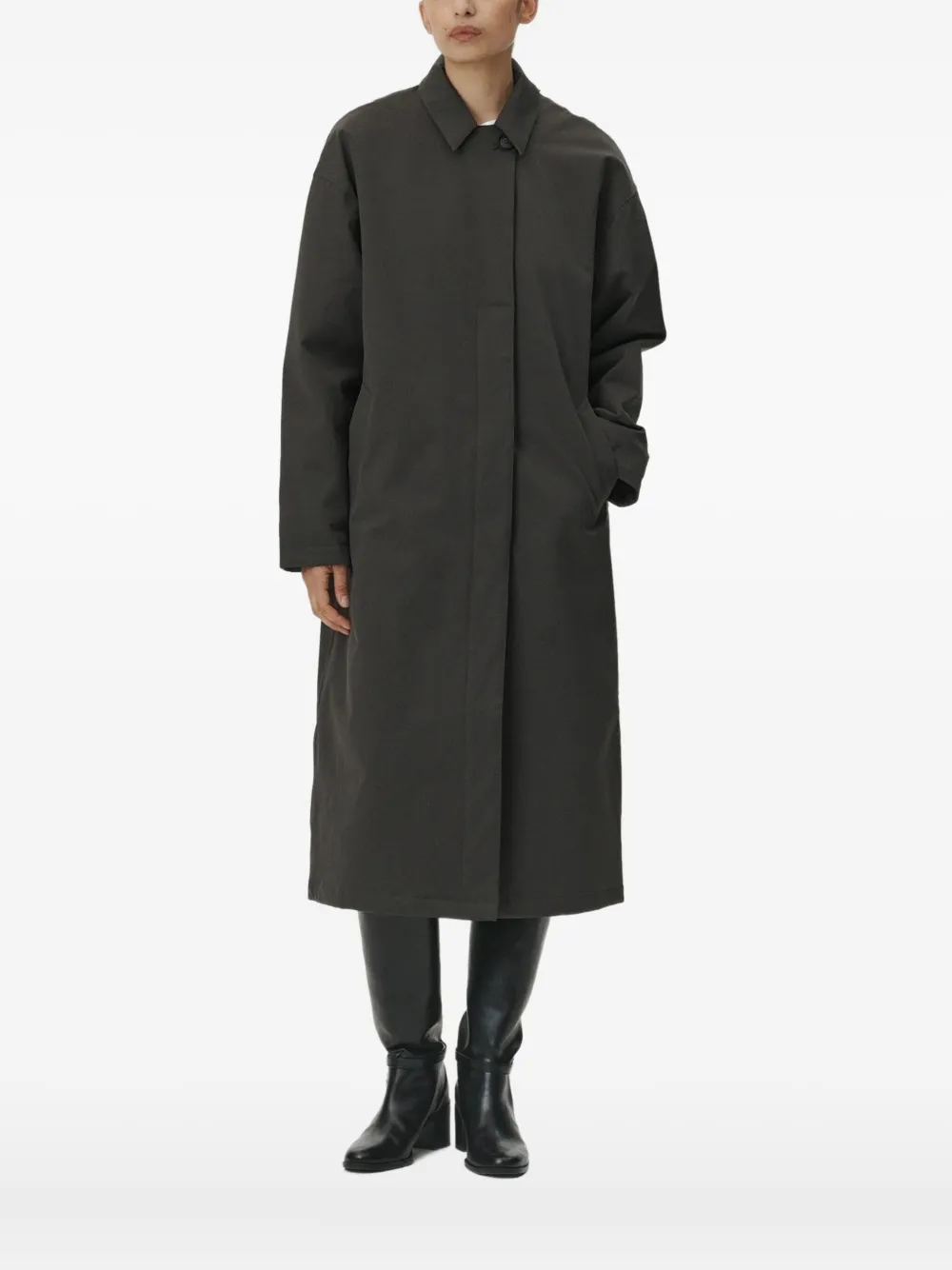 Welter Shelter Janice B Single-breasted Coat In Brown