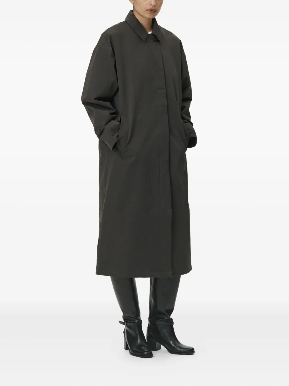 Welter Shelter Janice B Single-breasted Coat In Brown