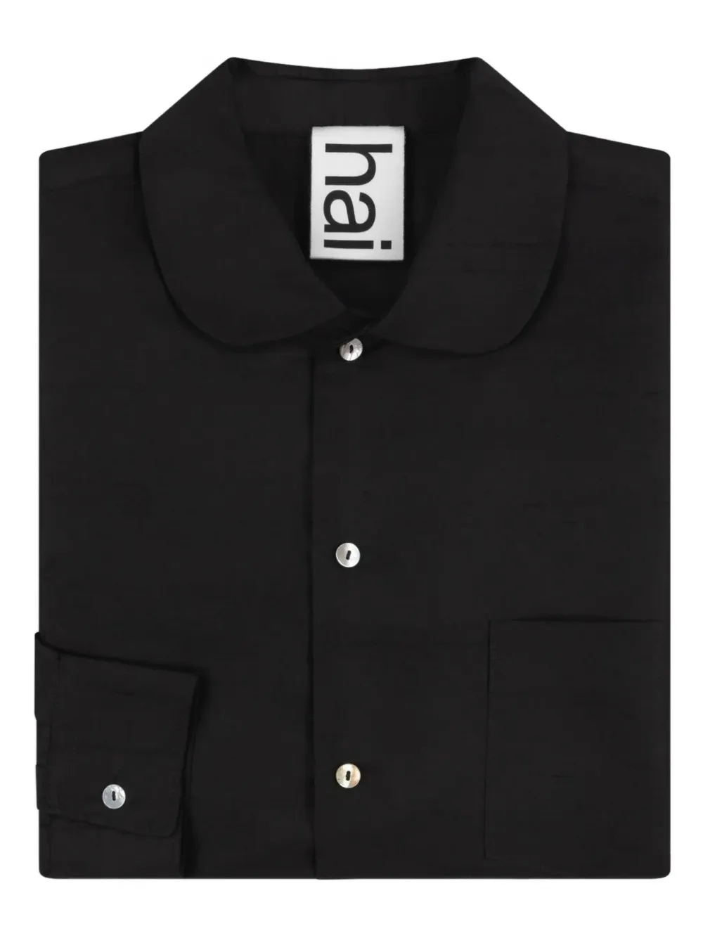 Hai Elia Peter-pan Collar Shirt In Black