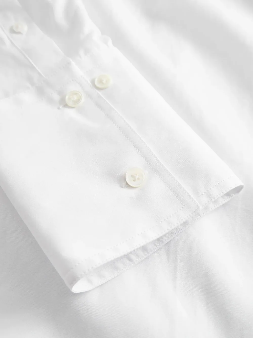 Mark Kenly Domino Tan Cotton Shirt In White