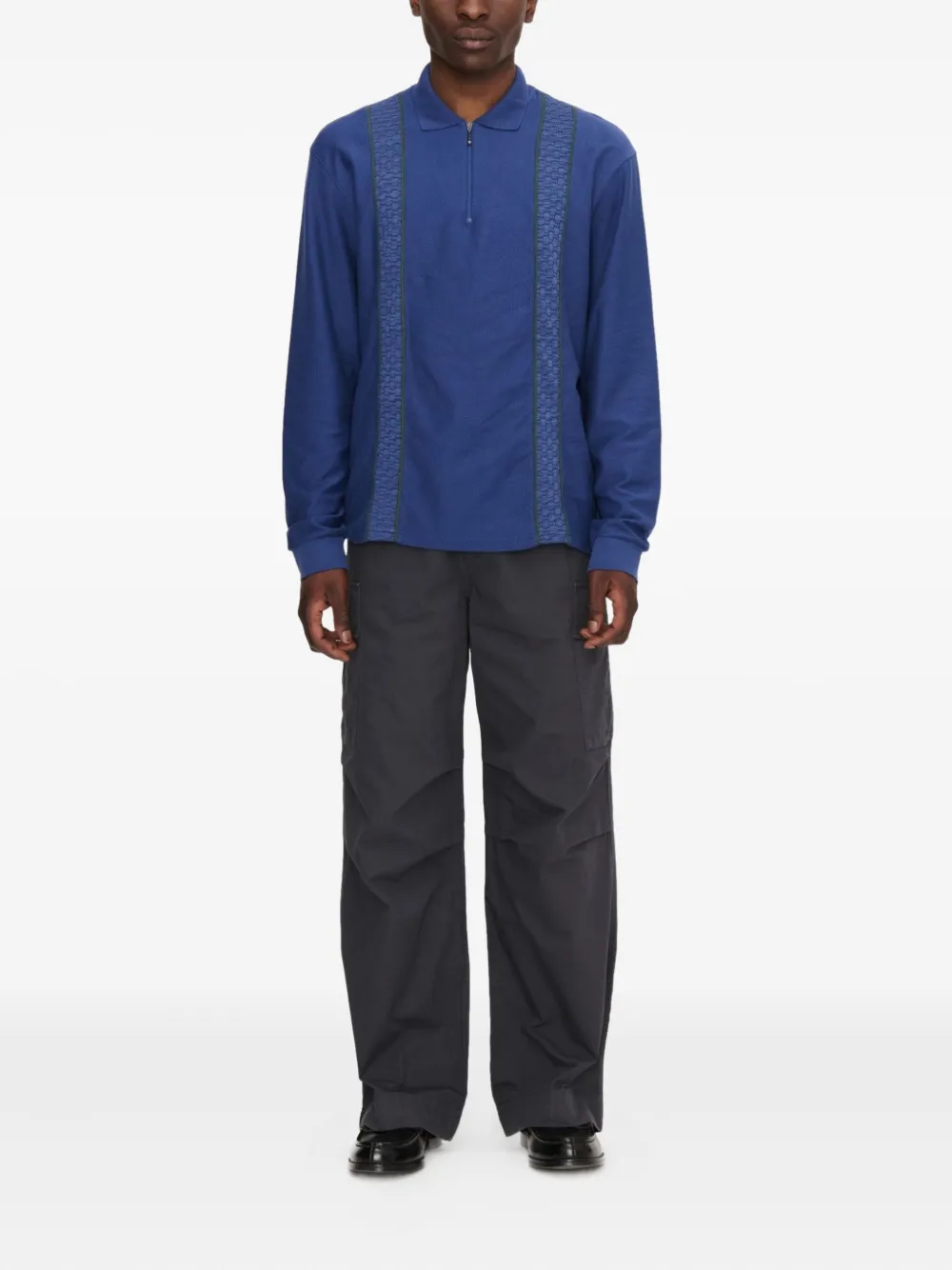 Palmes zip-up polo shirt | Image 2