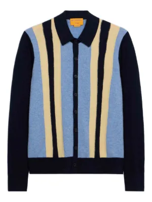Studio Nicholson Merino Wool Cardigan | Blue | FARFETCH ZA