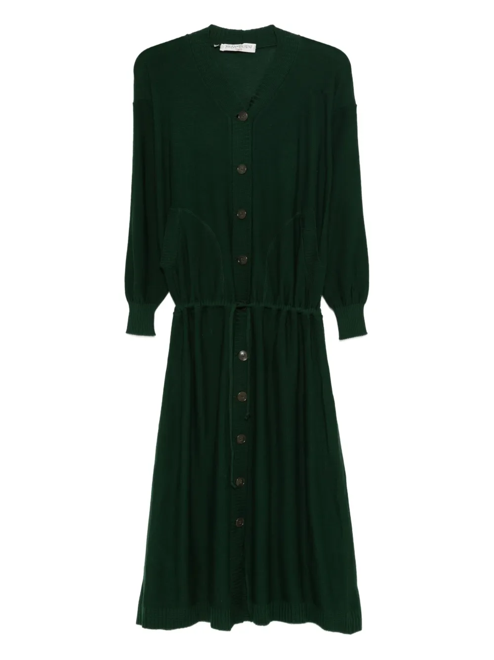 Saint Laurent Pre-Owned 1990s wool dress | Green | Image 1