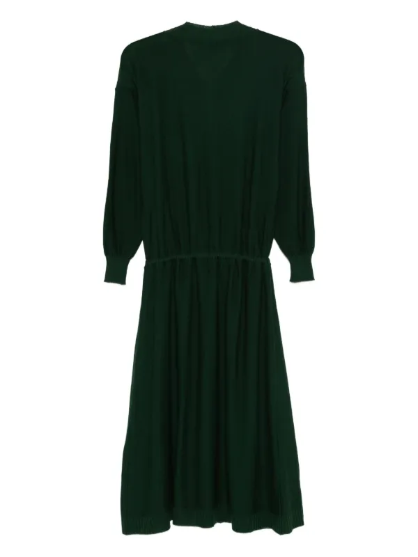 Saint Laurent 1990s Wool Dress - Green