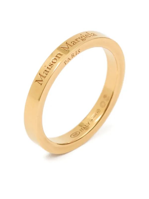 Maison Margiela Logo Reference Ring | Gold | FARFETCH KW