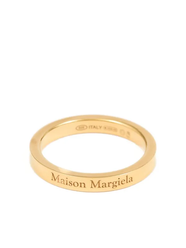 Maison Margiela Logo Reference Ring | Gold | FARFETCH KW