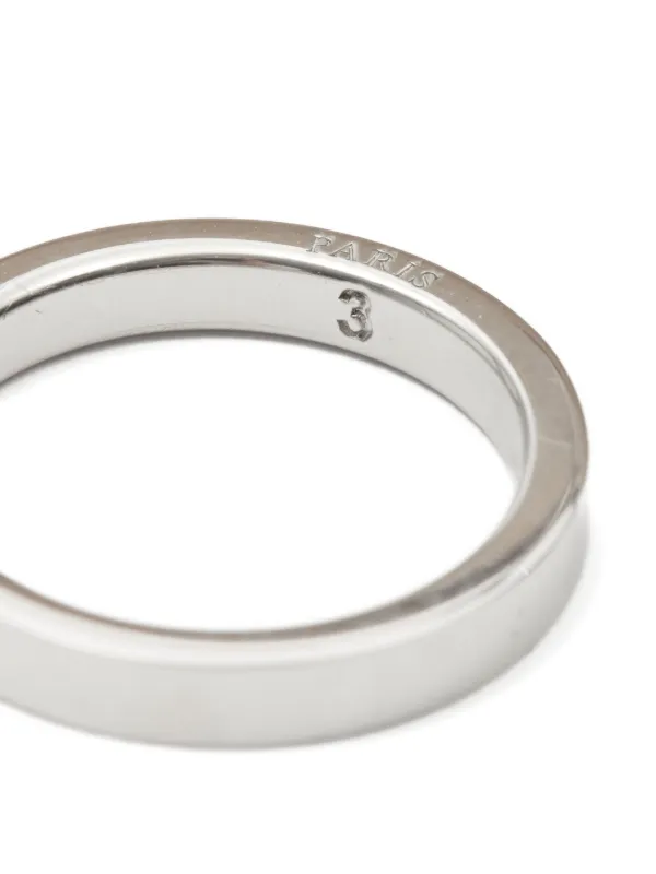 Maison Margiela logo-reference Ring | Silver | FARFETCH CA