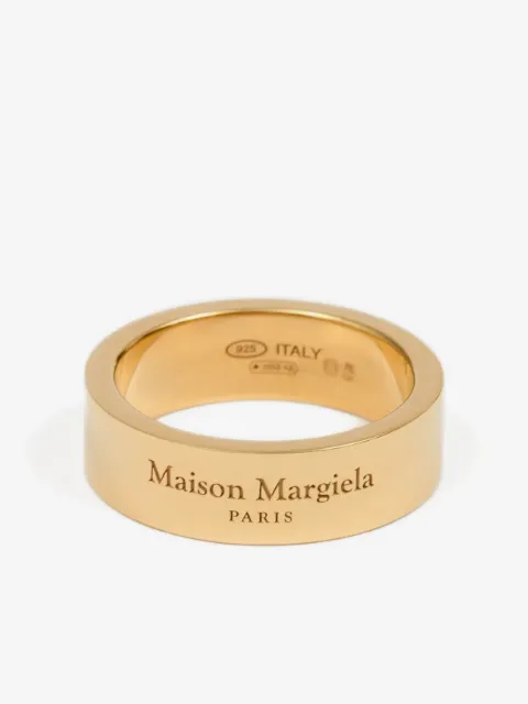 Maison Margiela logo-engraved ring