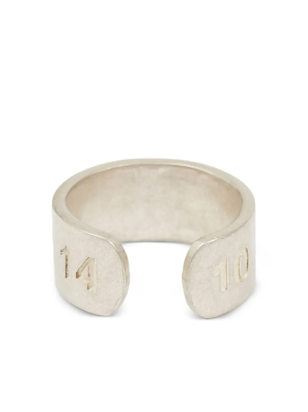 Maison Margiela number-reference Ear Cuff | Silver | FARFETCH