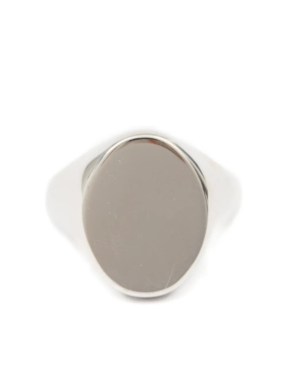 Maison Margiela Chevaliere Signet Ring In Metallic