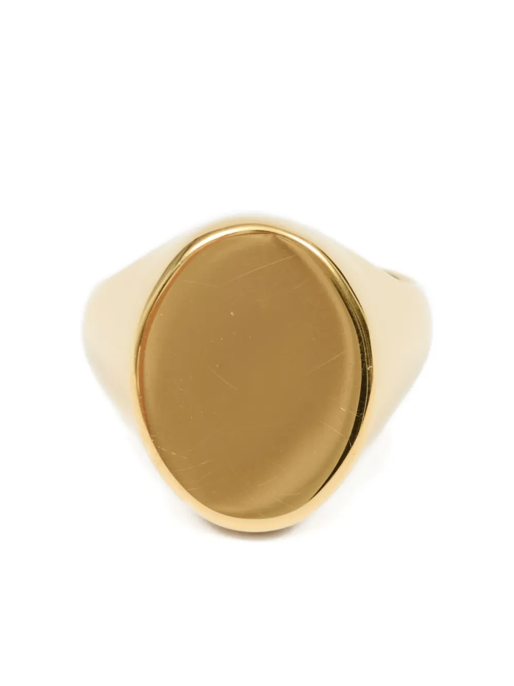 Maison Margiela Chevaliere Signet Ring In Gold