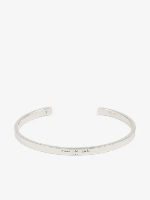 Maison Margiela logo-reference cuff bracelet