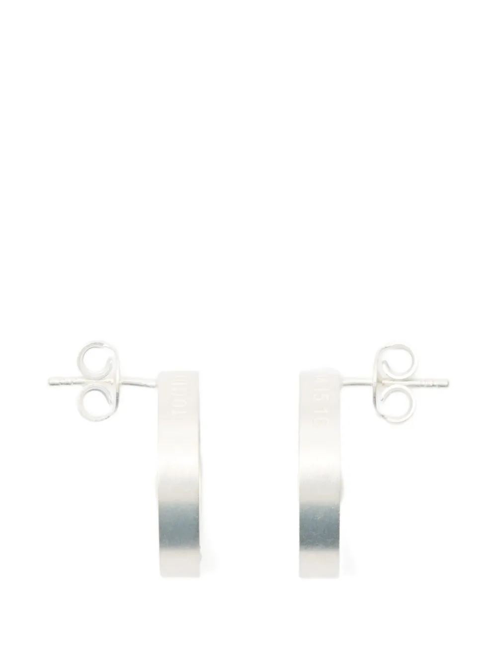  Maison Margiela Number-reference Earrings - Silver 