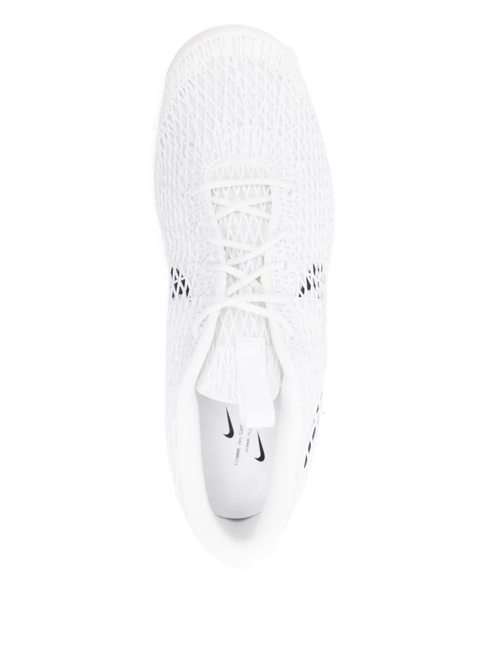 Comme des Garçons Homme Plus Sneakers met mesh vlakken Wit