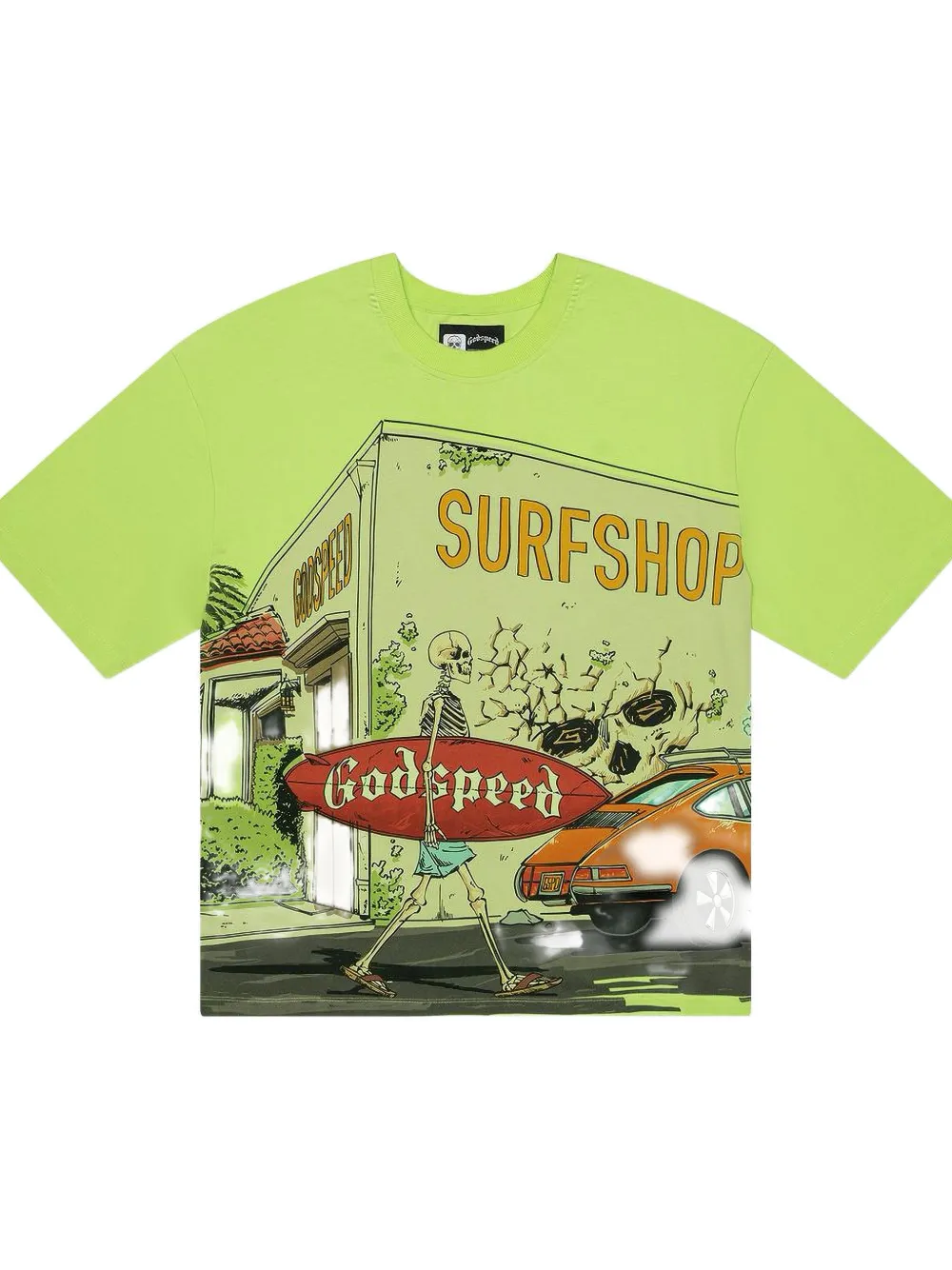 GODSPEED Surf Shop graphic T-shirt - Groen