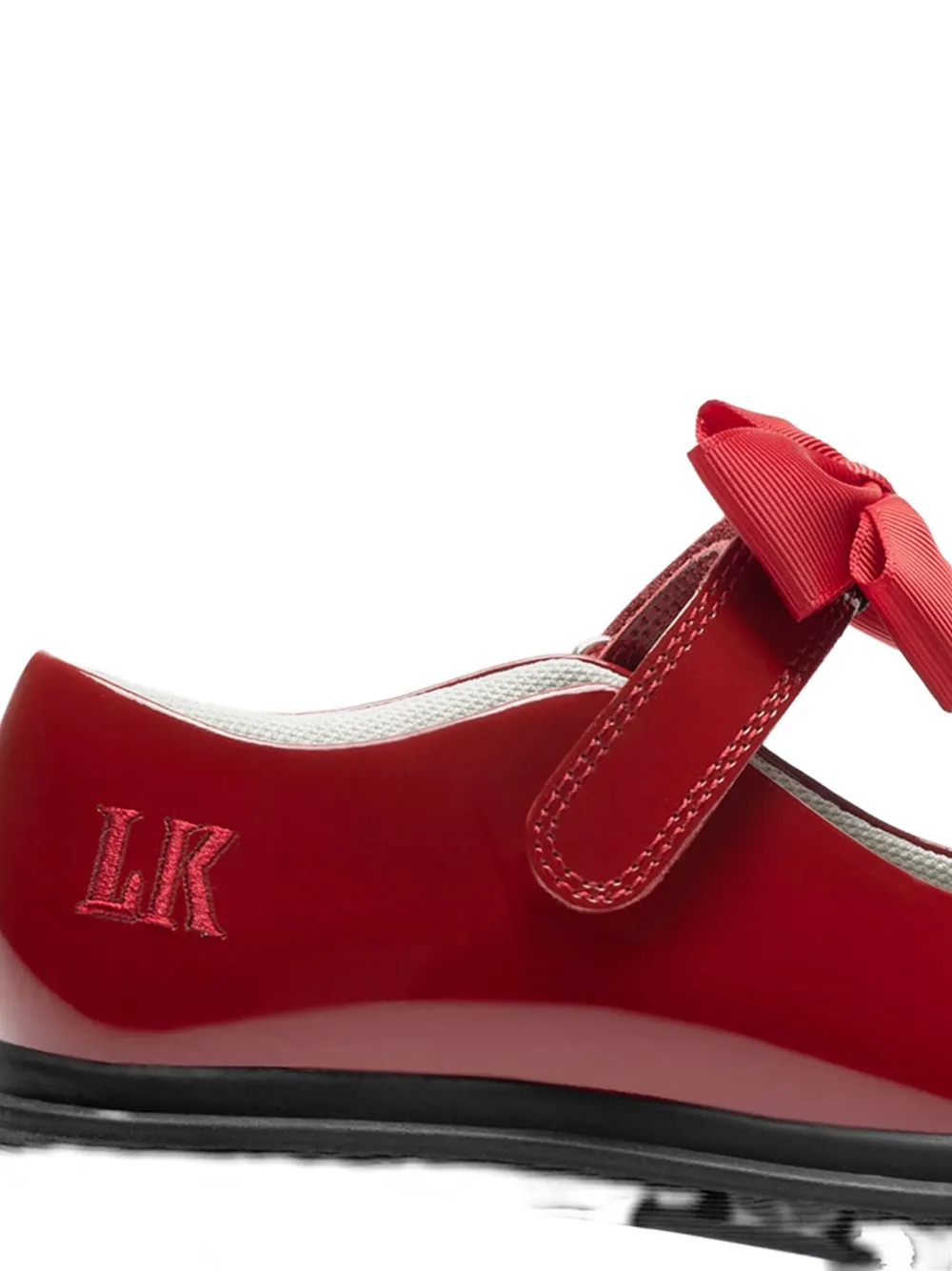 Lelli Kelly Girls Mia Bow Patent School Shoes In Red