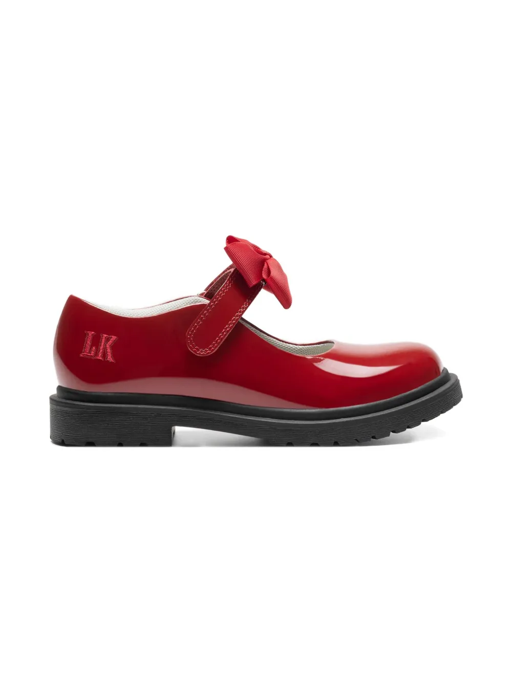 Lelli Kelly Girls Mia Bow Patent School Shoes In Red