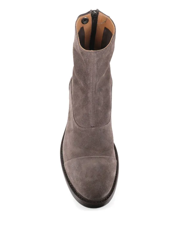 Alberto Fasciani 30mm zip-fastening Suede Boots | Grey  display picture 3