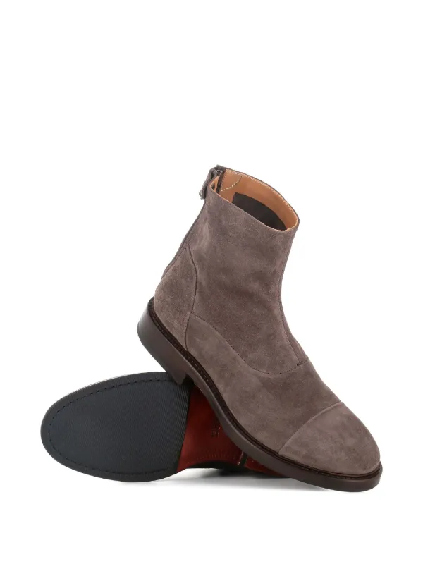 Alberto Fasciani 30mm zip-fastening Suede Boots | Grey  display picture 2