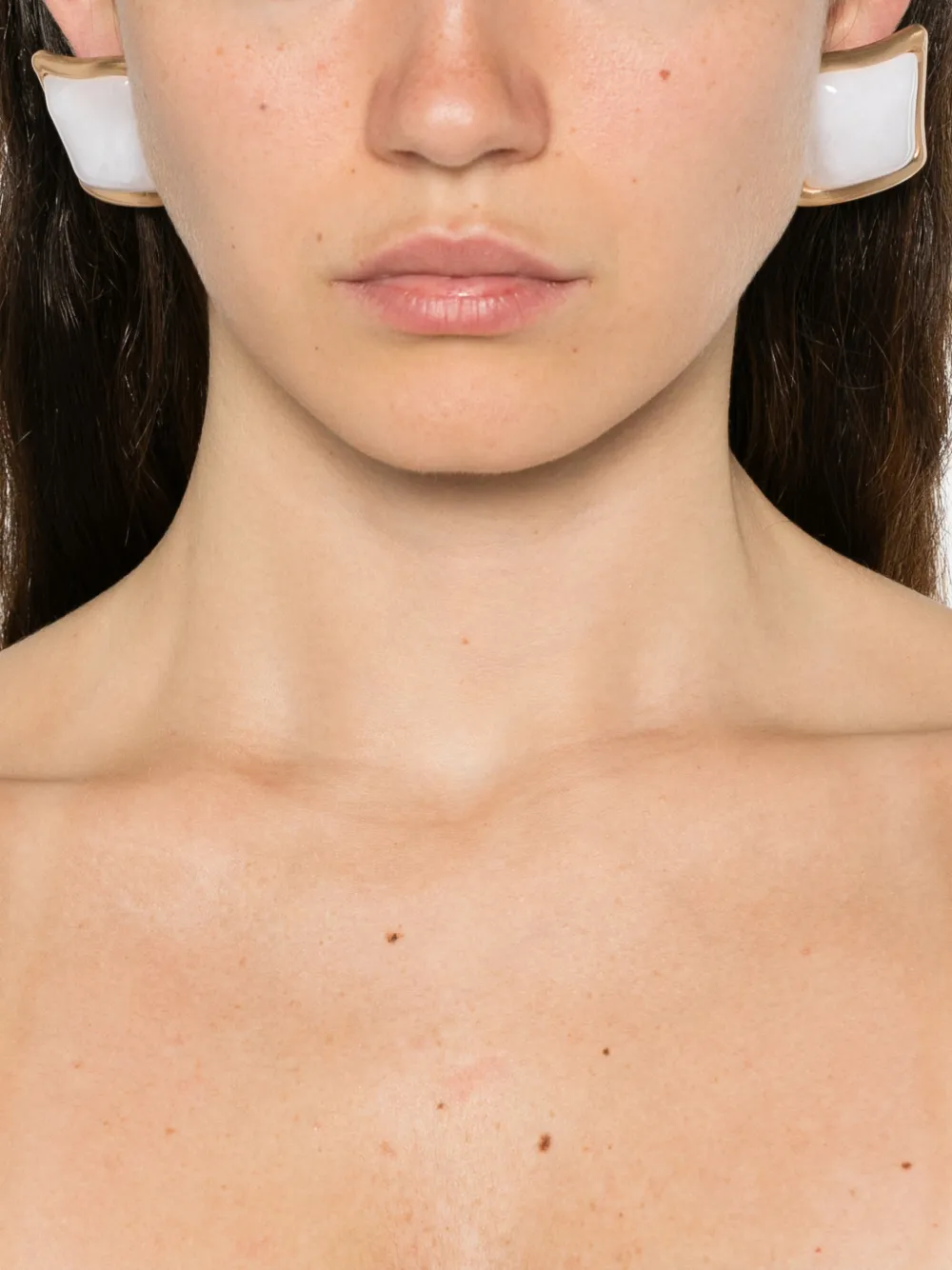 Cult Gaia square suni earrings - Wit