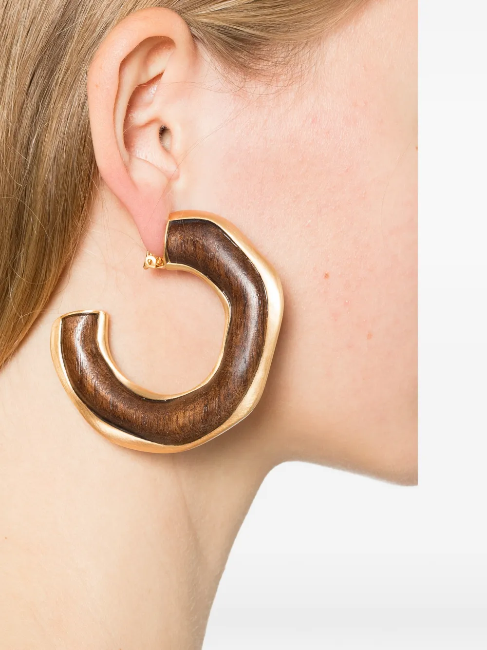 Cult Gaia Madeira earrings - Bruin