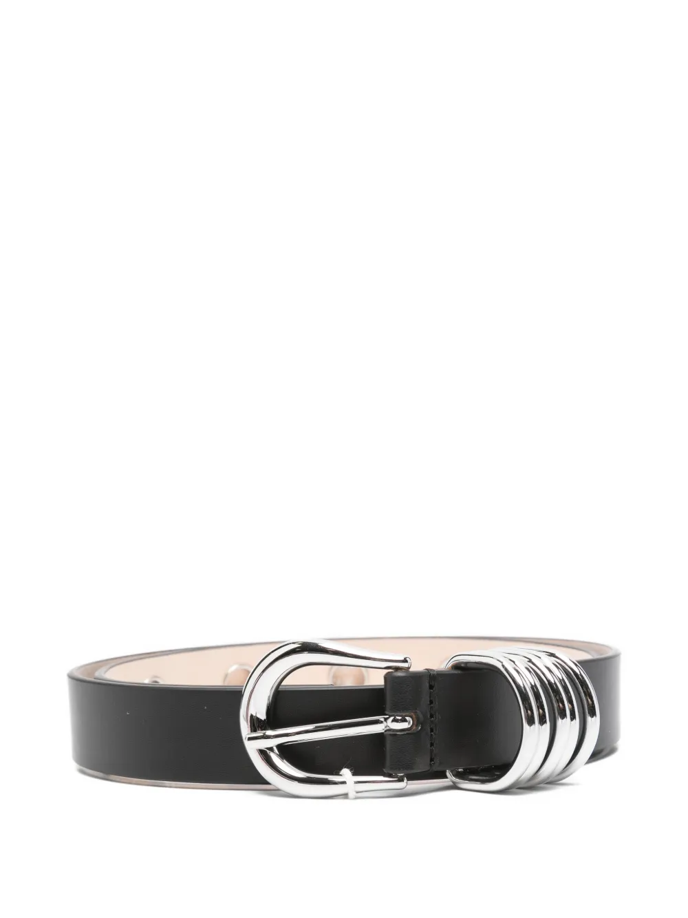 Déhanche Hollyhock rivets belt - Nero