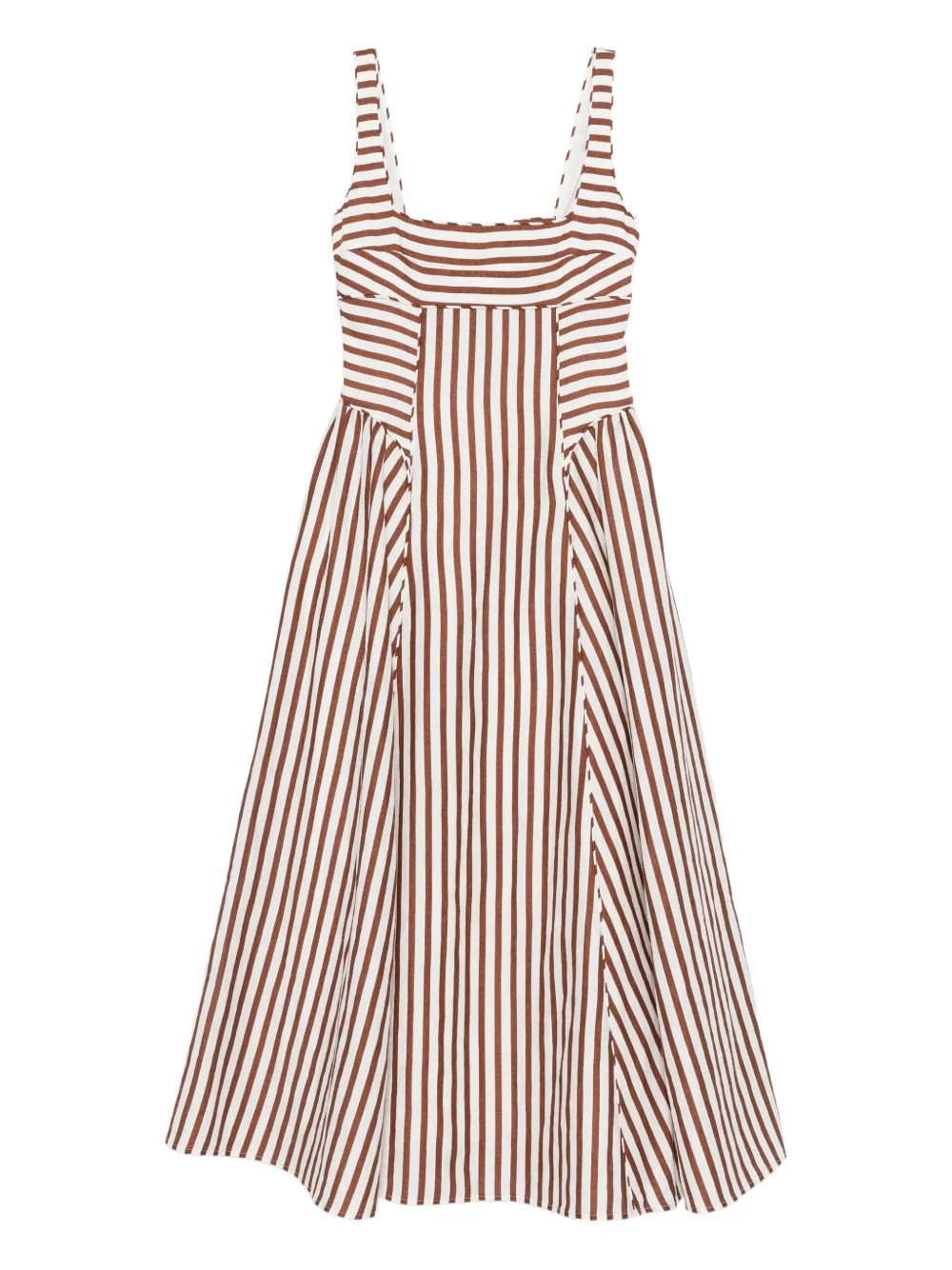 Cult Gaia Carla striped midi dress - Bianco