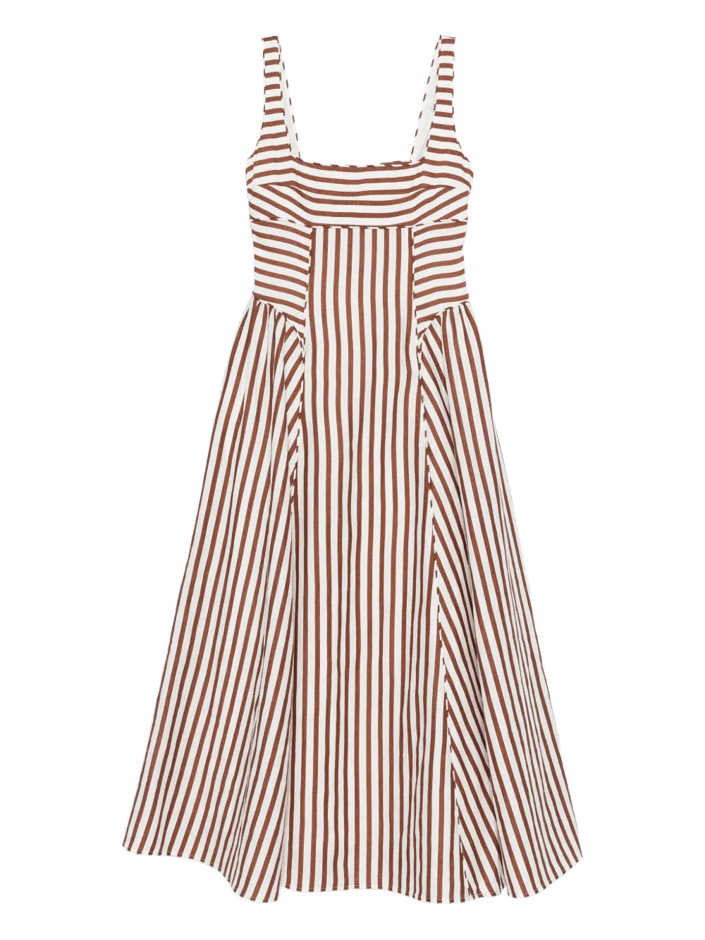 Cult Gaia Carla striped midi dress - Bianco