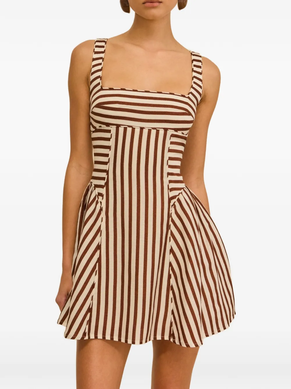 Cult Gaia striped mini dress - Bianco