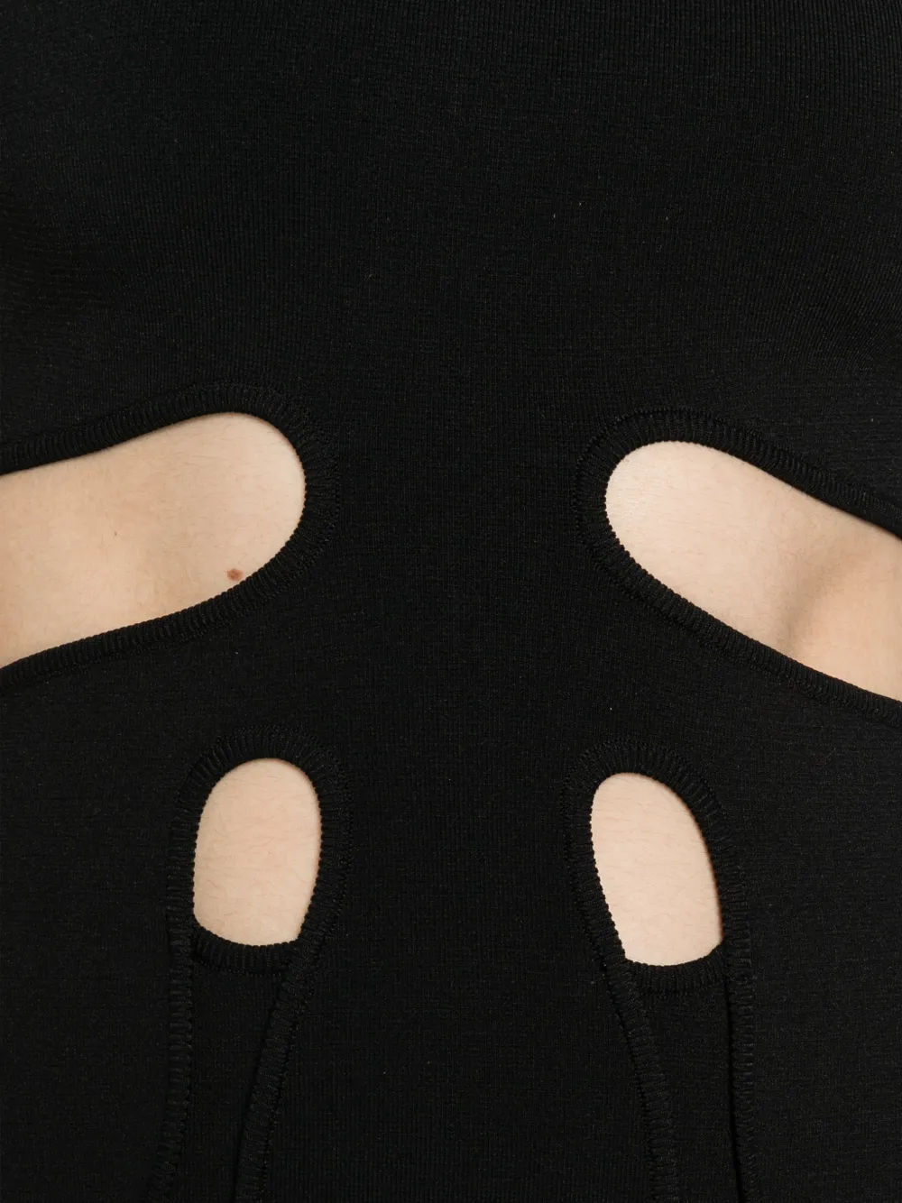 Cult Gaia Baylee midi-jurk met uitgesneden details Zwart