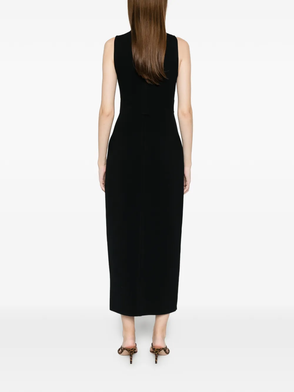 Cult Gaia Baylee midi-jurk met uitgesneden details Zwart