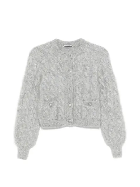 Alessandra Rich cable-knit cardigan
