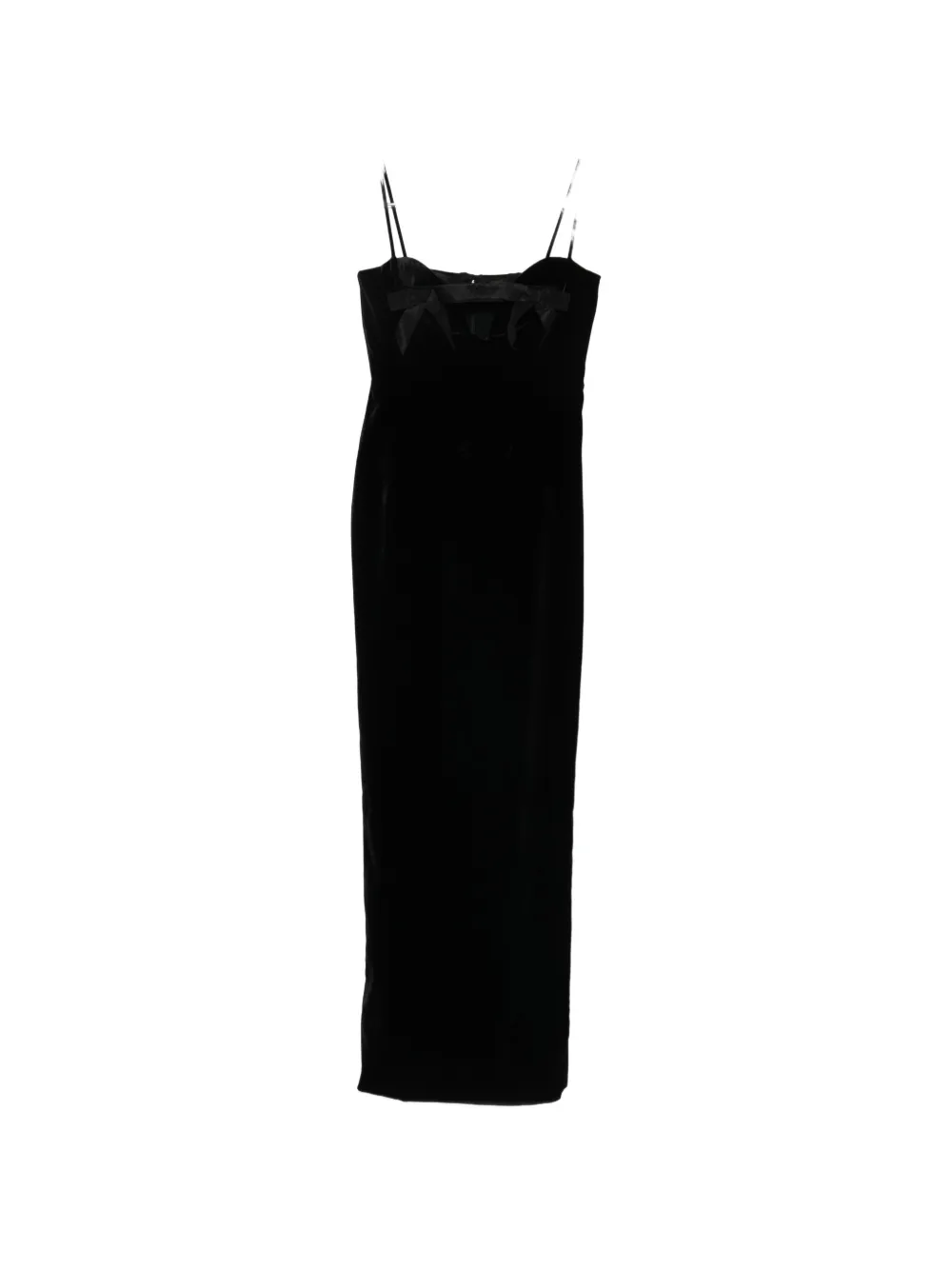 Alessandra Rich velvet maxi dress - Nero