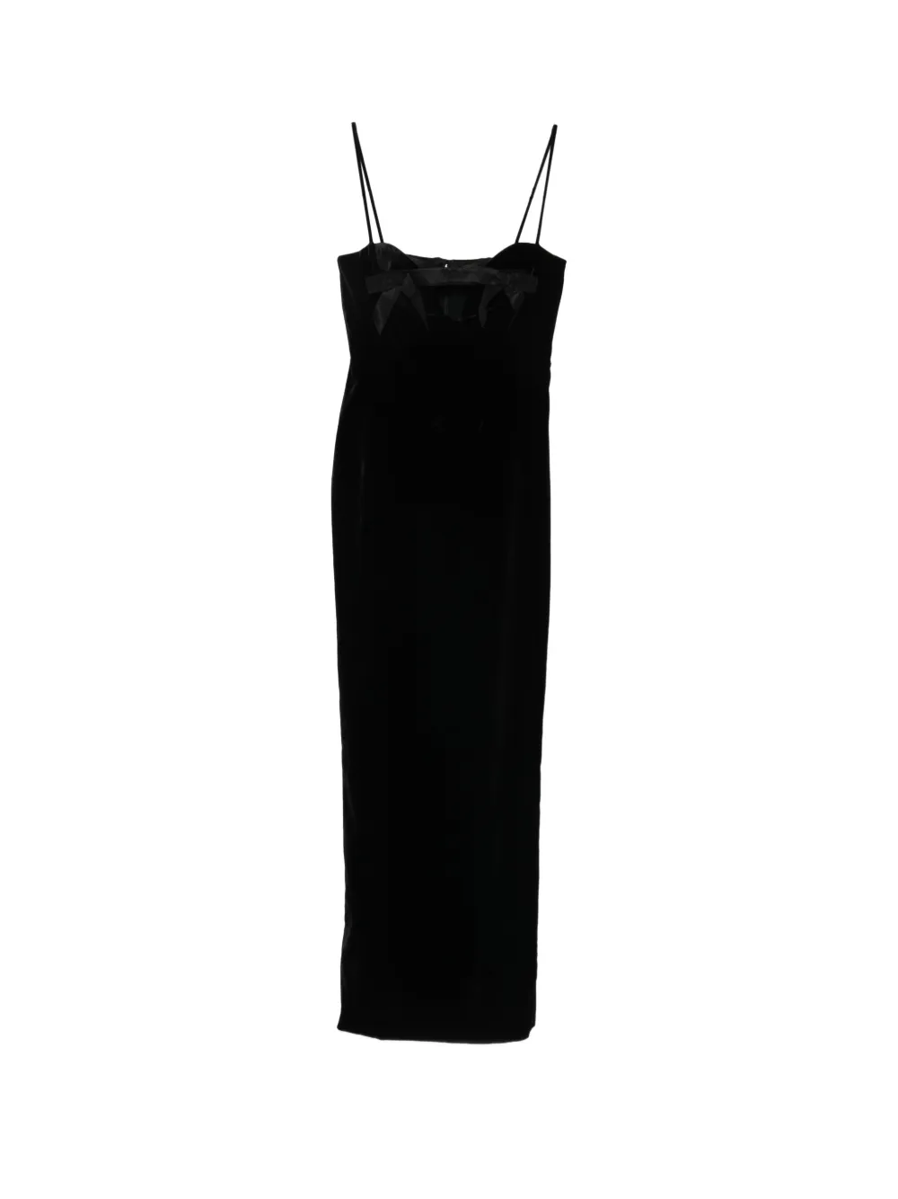 Alessandra Rich velvet maxi dress - Nero