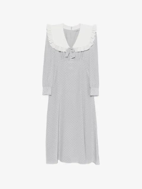 Alessandra Rich ruffled polka dot midi dress