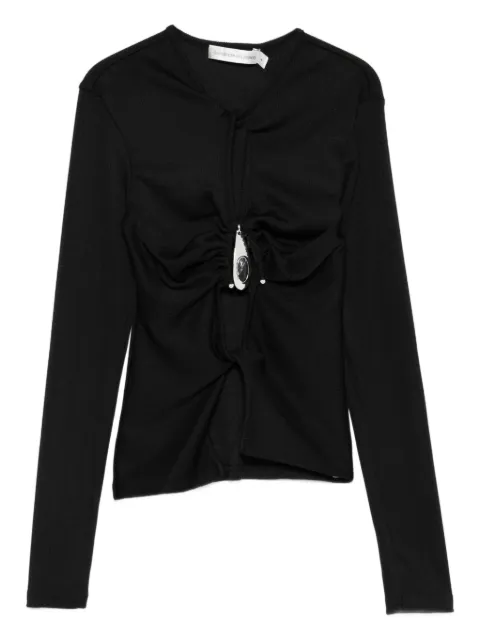 Christopher Esber crystal-pendant open-twist top