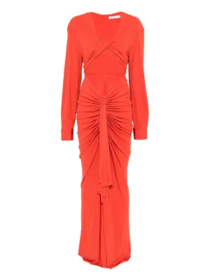 house of sunny orange dress House Of Sunny Cutout Knit Dress | Orange