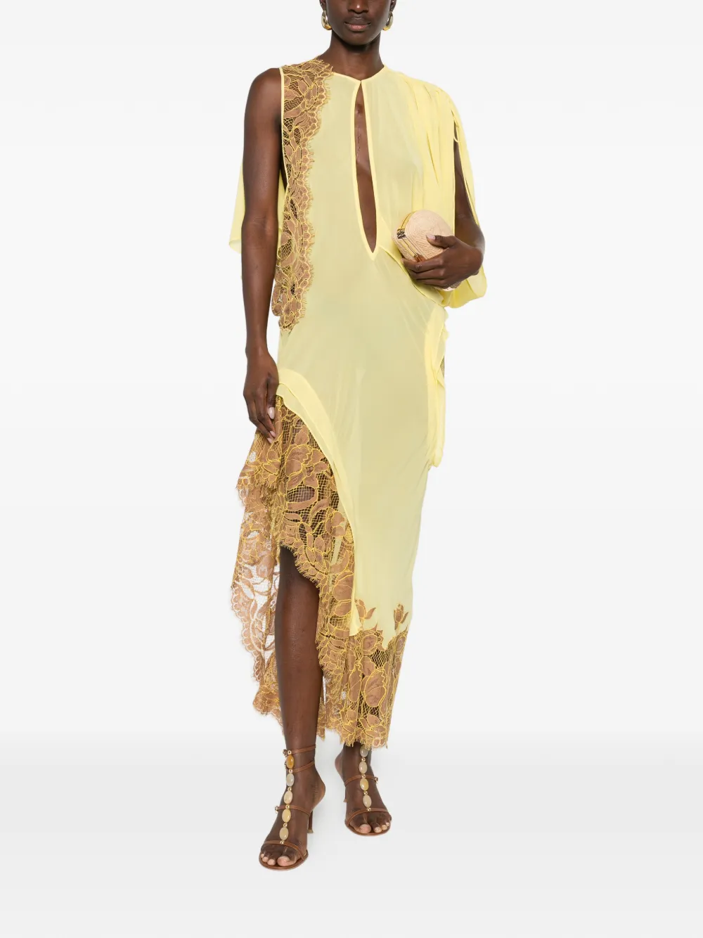 Christopher Esber Aluna maxi dress - Geel