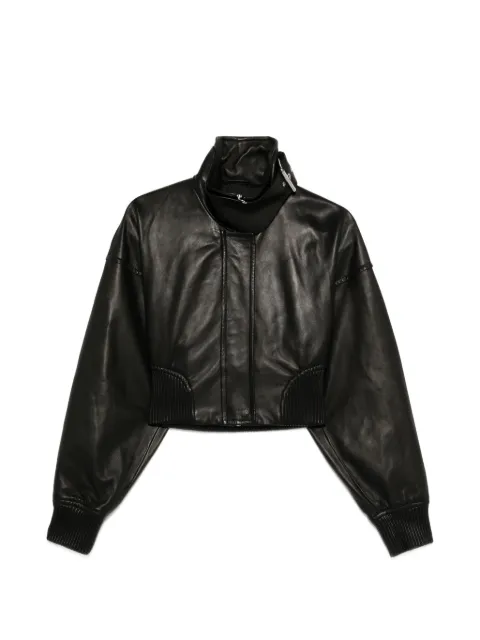 Sportmax cropped leather jacket